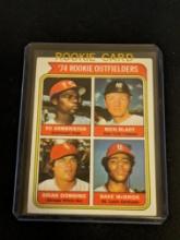 1974 Topps Ed Armbrister/Rich Bladt/Brian Downing/Bake McBride Rookie RC #601