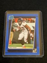 2021 Donruss Javonte Williams Blue Press Proof Rated Rookie Card RC #275