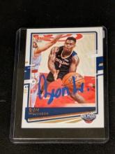 Zion Williamson autographed card w/coa