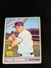 1966 Topps Baseball Card #376 Paul Schaal California Angels  Vintage