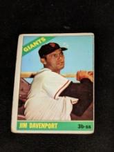 1966 Topps Jim Davenport San Francisco Giants Vintage Baseball Card #176