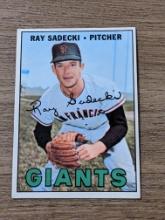 1967 Topps San Francisco Giants Baseball Card #409 Ray Sadecki