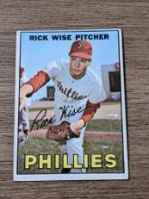 1967 Topps #37 Rick Wise Philadelphia Phillies Vintage Baseball Card