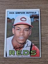 1967 Topps #6 Dick Simpson Cincinnati Reds Vintage Baseball Card