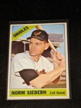 1966 Topps Norm Siebern Baltimore Orioles Vintage Baseball Card #14