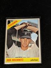 1966 Topps Ron Nischwitz Detroit Tigers Vintage Baseball Card #38