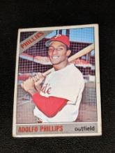 1966 Topps Baseball #32 Adolfo Phillips Philadelphia Phillies Vintage Original