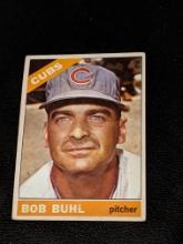 1966 Topps Baseball Bob Buhl #185 Chicago Cubs Vintage MLB Card