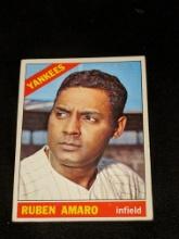 1966 Topps Baseball Ruben Amaro #186 New York Yankees Vintage MLB Card