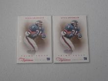 2 CARD LOT OTTIS ANDERSON SP /99 RED PRIME PROOF