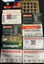 10 Boxes Various 12 Gauge Red Head, Winchester, Western, Federal Shotgun Ammunition 250 Rounds