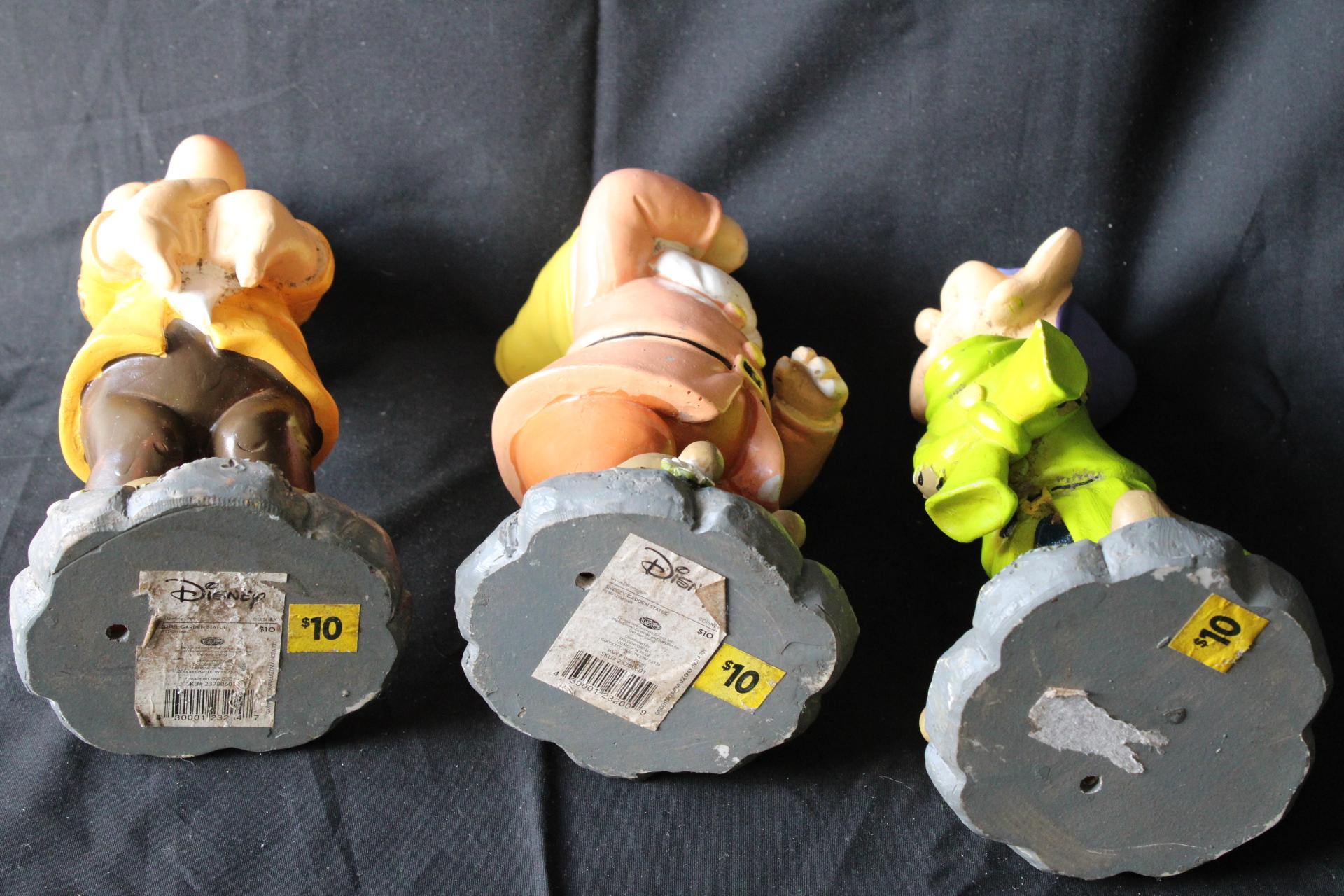 3 Dwarfs - Disney Figurines.