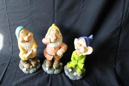 3 Dwarfs - Disney Figurines.