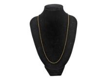 12K Gold Filled Unisex Chain Necklace
