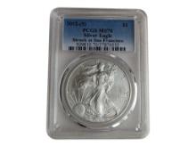 2012-S PCGS MS70 Silver Eagle Dollar