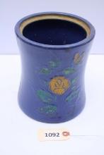 Pottery, Blue with Flower Pattern