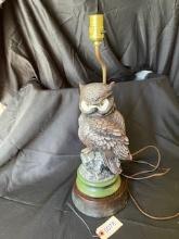 Ceramic Owl Lamp