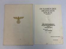 THIRD REICH GERMAN 2ND CLASS EAGLE ORDER DOCUMENT AND OFFICIAL FOLDER