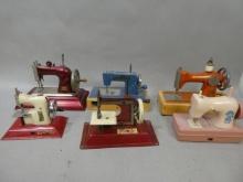 Lot 6 Vintage Doll Child's Sewing Machines Gateway Russian Kay-ee Sew-O-matic Casige