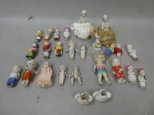 Lot 26 Vintage Japan Small Bisque Assorted Dolls