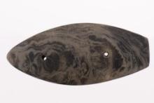 A Very Nice 5-3/4" Banded Slate Coffin Gorget