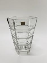 Modern Cut Glass Vase