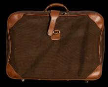 Vintage Softshell Carry-On Bag with Leather Accents