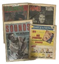 Lot of 4 | Sounds, New Musical Express, and Daily News