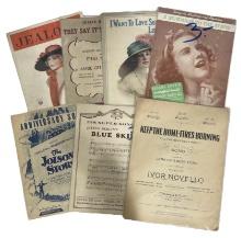 Lot of 7 | Vintage Music Sheets