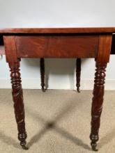 19th Century Carved Walnut Table