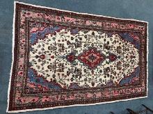 Hand Made Persian Rug With Ivory Fill