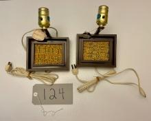 Vintage Retro Wall Sconces Set of 2 New with Tags, Wall Plug Design