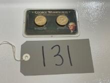 Uncirculated 2007 George Washington Presidential P and D Sealed One Dollar Coins In Package