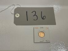1934 Lincoln Wheat Penny One Cent 95% Copper in Protected Card Board Fold Over