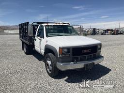 (Las Vegas, NV) 1998 GMC 3500 Flatbed Truck Runs & Moves