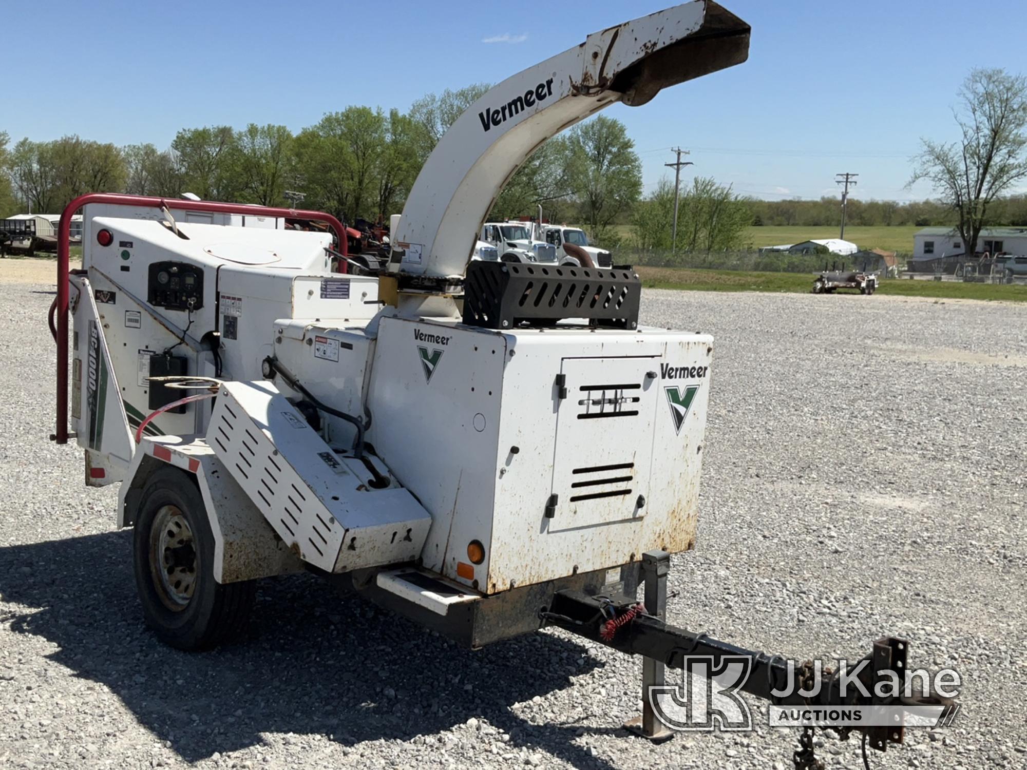 (Hawk Point, MO) 2016 Vermeer BC1000XL Chipper (12in Drum), trailer mtd Not Running, Condition Unkno