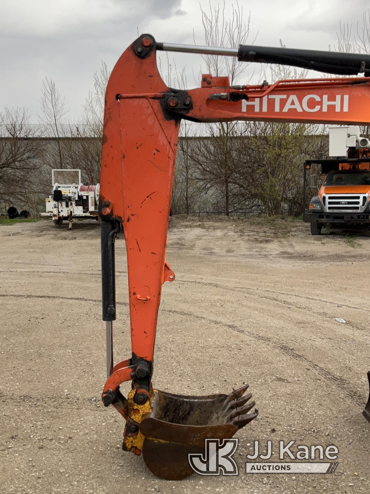 (Des Moines, IA) 2010 Hitachi ZX350-3 Mini Hydraulic Excavator Runs, Moves & Operates