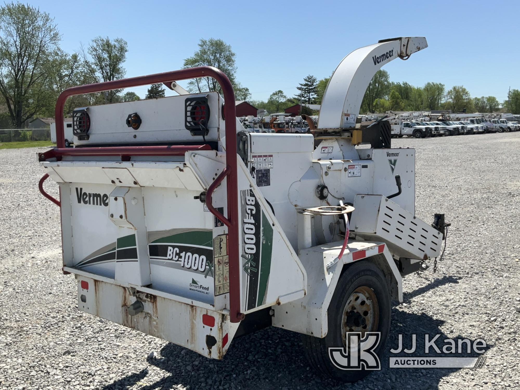 (Hawk Point, MO) 2016 Vermeer BC1000XL Chipper (12in Drum), trailer mtd Not Running, Condition Unkno