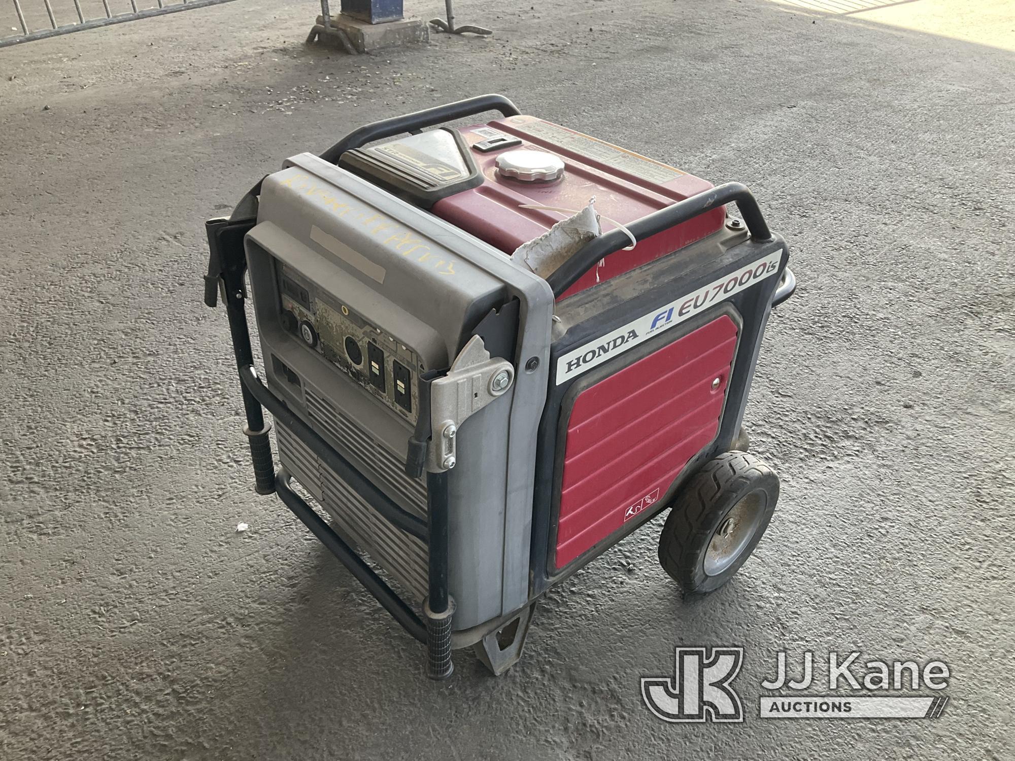 (Jurupa Valley, CA) Honda EU7000is Generator (Used) NOTE: This unit is being sold AS IS/WHERE IS via