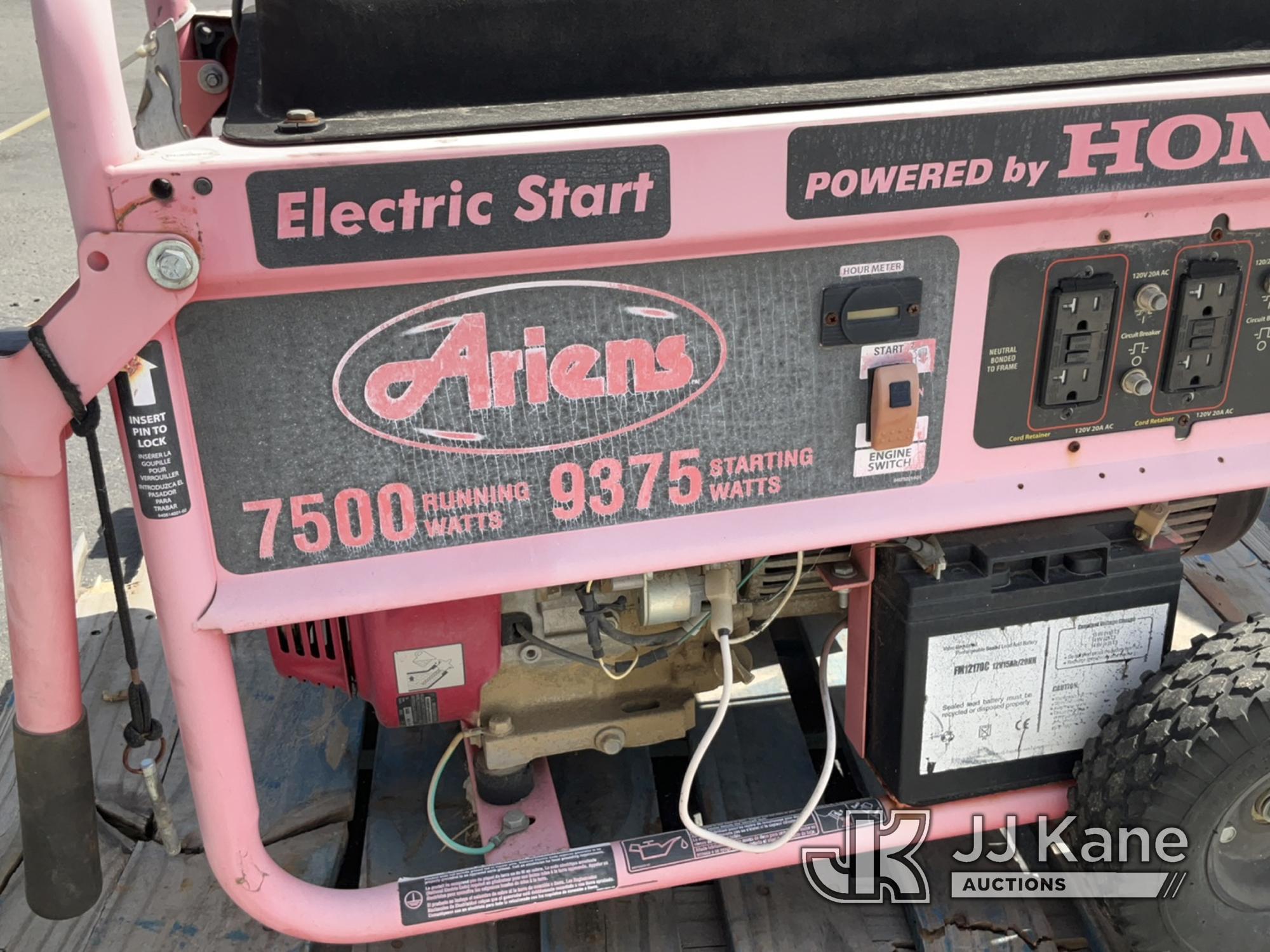 (Jurupa Valley, CA) Ariens 7500 Generator (Used) NOTE: This unit is being sold AS IS/WHERE IS via Ti