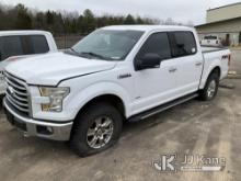 2016 Ford F150 4x4 Crew-Cab Pickup Truck Runs & Moves) (Jump To Start, Transmission Engages, Check E