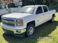 (Tampa, FL) 2014 Chevrolet Silverado 1500 4x4 Crew-Cab Pickup Truck Not Running, Condition Unknown
