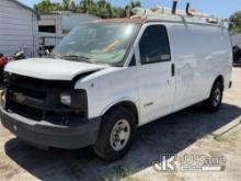 (Tampa, FL) 2005 Chevrolet Express G2500 Cargo Van Runs & Moves) (Jump To Start
