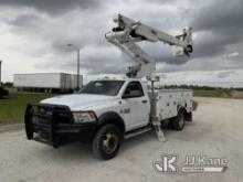 Altec AT41M, Articulating & Telescopic Material Handling Bucket Truck mounted behind cab on 2018 RAM