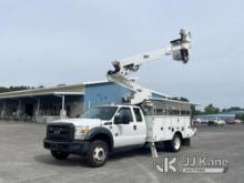 (Supply, NC) Altec AT40M, Articulating & Telescopic Material Handling Bucket Truck mounted behind ca