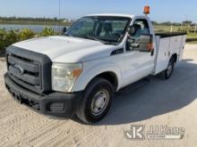 2013 Ford F250 Service Truck Runs & Moves, Check Engine Light On) (FL Residents Purchasing Titled It