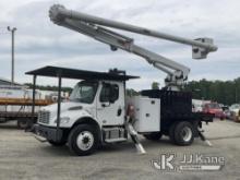 (Charlotte, NC) Altec LR7-60E70RM, Over-Center Elevator Bucket Truck rear mounted on 2019 Freightlin