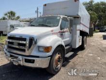 (Tampa, FL) 2009 Ford F650 Chipper Dump Truck Runs & Moves