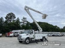 HiRanger TC55, Material Handling Bucket Truck rear mounted on 2019 International 4300 Utility Truck 