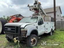 (Austin, TX) Altec AT235, Telescopic Non-Insulated Bucket Truck mounted behind cab on 2008 Ford F450
